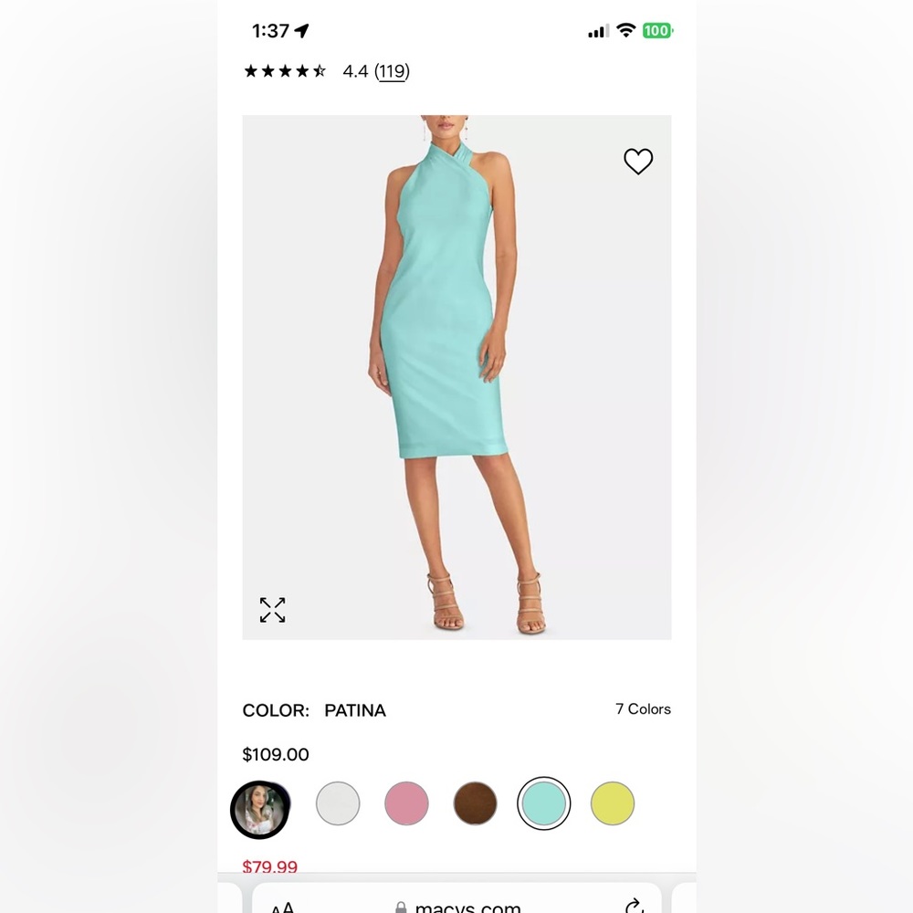 Brand new with tags. Rachel Roy dress, size M, color is patina.